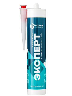Герметик силикон сантехнический прозрачный ЭКСПЕРТ